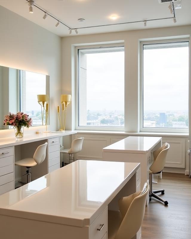 Modern minimalist nail manicure station