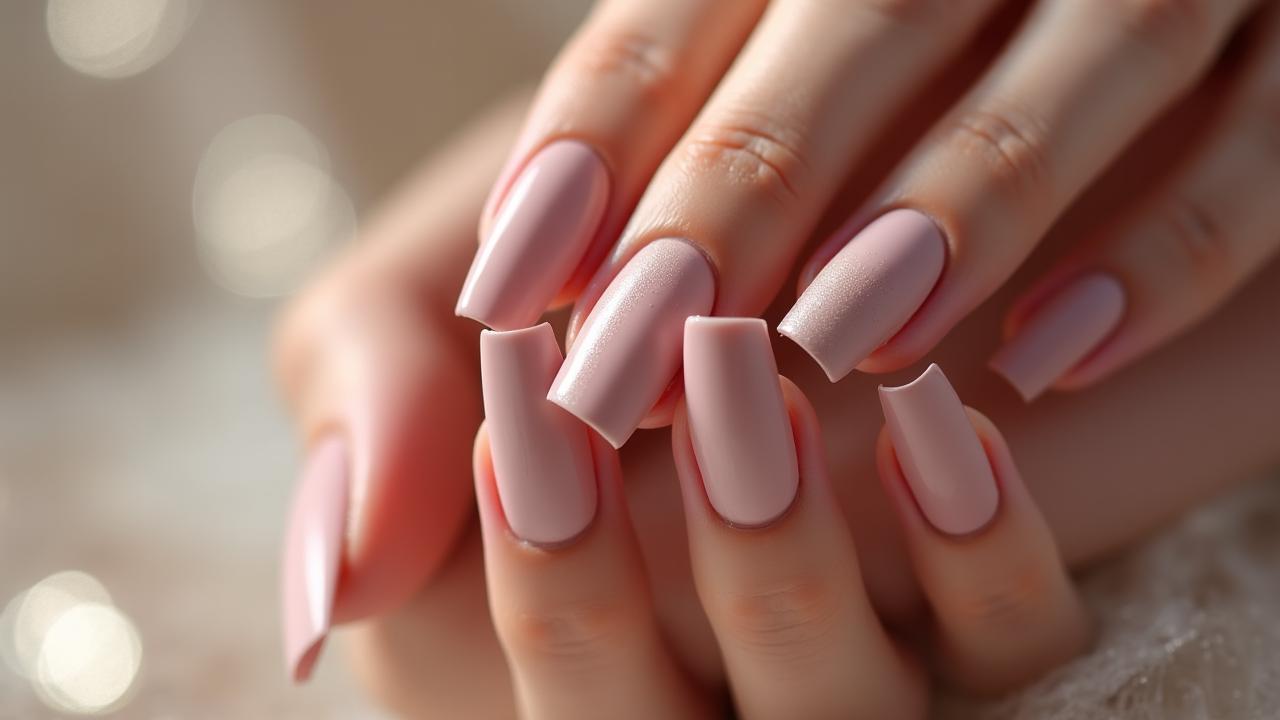 Perfectly sculpted long-wear acrylic nails with artistic detail