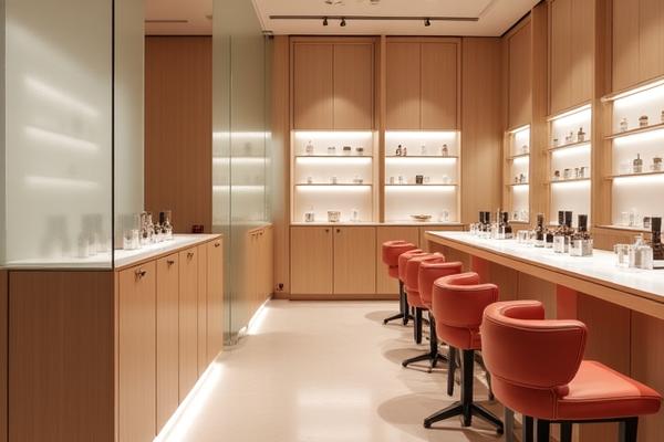 Interior of the serene nail studio