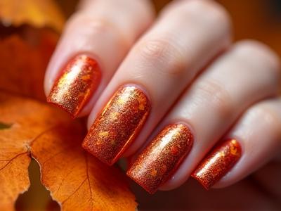 Seasonal festive nail art